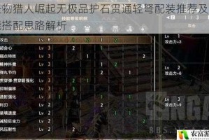 怪物猎人崛起无极品护石贯通轻弩配装推荐及技能搭配思路解析