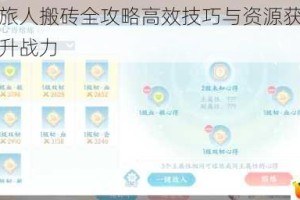 魔力宝贝旅人搬砖全攻略高效技巧与资源获取心得助你快速提升战力