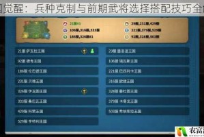 万国觉醒：兵种克制与前期武将选择搭配技巧全解析