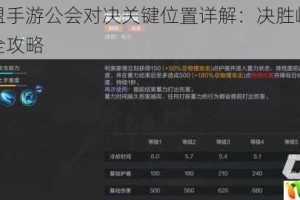 英雄联盟手游公会对决关键位置详解：决胜峡谷的战术布局全攻略