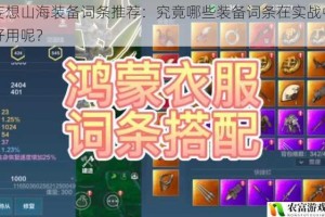 妄想山海装备词条推荐：究竟哪些装备词条在实战中好用呢？