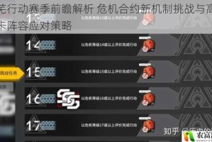 荒芜行动赛季前瞻解析 危机合约新机制挑战与高难关卡阵容应对策略