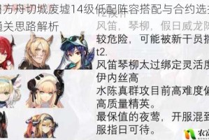 明日方舟切城废墟14级低配阵容搭配与合约选择高效通关思路解析