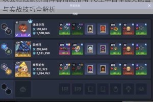 坎公骑冠剑赤雪阵容搭配指南 70土本自律通关配置与实战技巧全解析