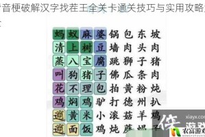 谐音梗破解汉字找茬王全关卡通关技巧与实用攻略大全