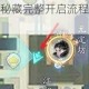 射雕无定坊秘藏完整开启流程与机关破解技巧全解析