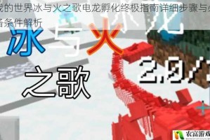 我的世界冰与火之歌电龙孵化终极指南详细步骤与必备条件解析