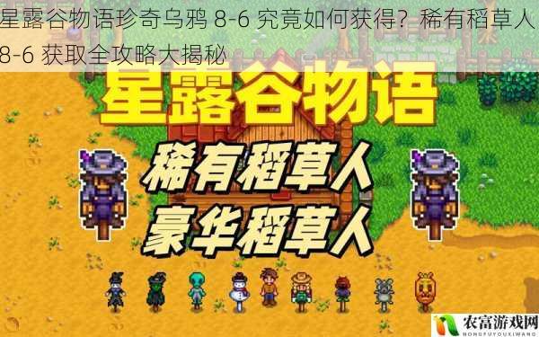 星露谷物语珍奇乌鸦 8 - 6 究竟如何获得?稀有稻草人 8 - 6 获取全攻略大揭秘