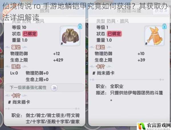 在仙境传说 ro 手游的世界里,地鳞铠甲一直是众多玩家梦寐以求的装备。它那独特的外观和强大的属性,让无数玩家为之倾倒。地鳞铠甲究竟如何获得呢?这成为了许多玩家心中的疑问。将从多个方面详细解读地鳞铠甲的获取办法,为玩家们揭开这一神秘装备的获取面纱。