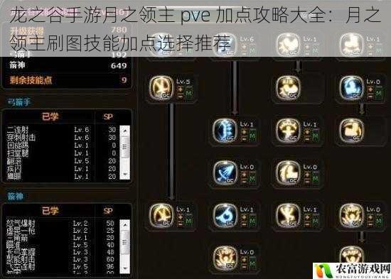 龙之谷手游月之领主 pve 加点攻略大全:月之领主刷图技能加点选择推荐