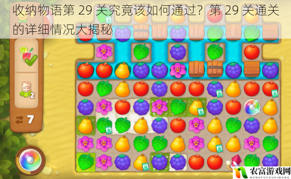收纳物语第 29 关究竟该如何通过?第 29 关通关的详细情况大揭秘