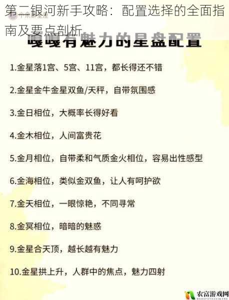 第二银河新手攻略:配置选择的全面指南及要点剖析