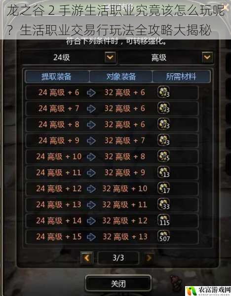 龙之谷 2 手游生活职业究竟该怎么玩呢?生活职业交易行玩法全攻略大揭秘