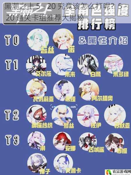 黑潮之上 5 - 20 究竟该怎么打呢?5 - 20 通关卡组推荐大揭秘
