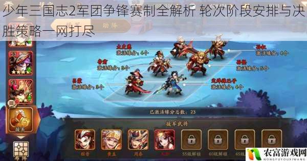 少年三国志2军团争锋赛制全解析 轮次阶段安排与决胜策略一网打尽
