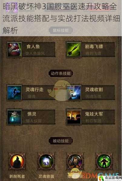 暗黑破坏神3国服巫医速升攻略全流派技能搭配与实战打法视频详细解析