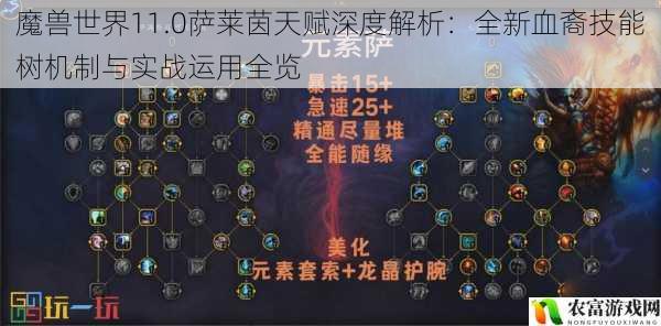 魔兽世界11.0萨莱茵天赋深度解析:全新血裔技能树机制与实战运用全览