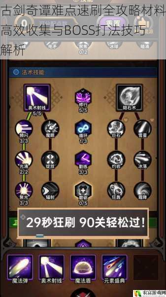 古剑奇谭难点速刷全攻略材料高效收集与BOSS打法技巧解析