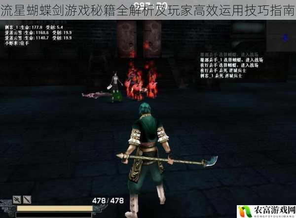 流星蝴蝶剑游戏秘籍全解析及玩家高效运用技巧指南