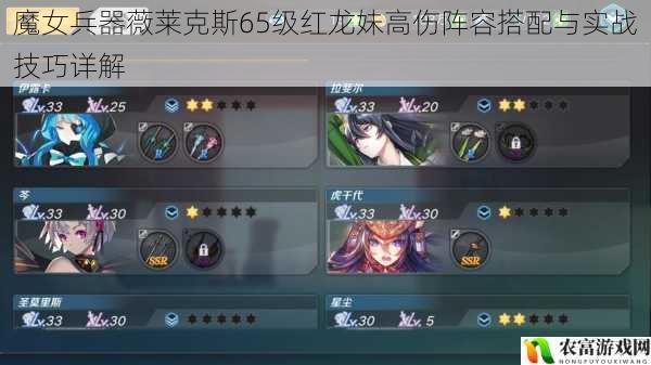 魔女兵器薇莱克斯65级红龙妹高伤阵容搭配与实战技巧详解