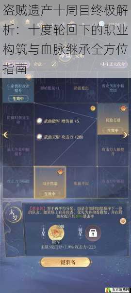 盗贼遗产十周目终极解析：十度轮回下的职业构筑与血脉继承全方位指南