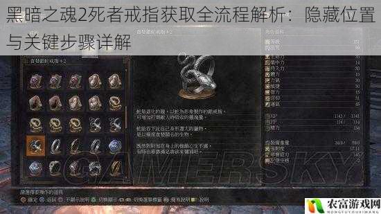黑暗之魂2死者戒指获取全流程解析:隐藏位置与关键步骤详解