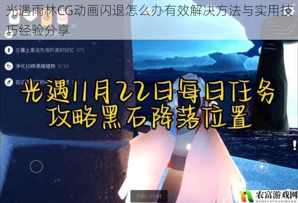 光遇雨林CG动画闪退怎么办有效解决方法与实用技巧经验分享