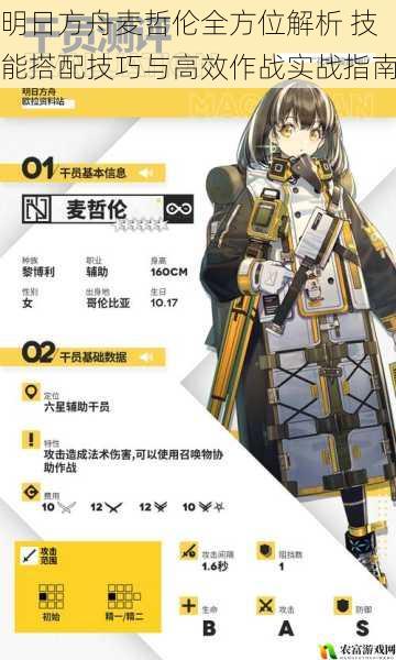 明日方舟麦哲伦全方位解析 技能搭配技巧与高效作战实战指南