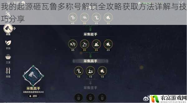 我的起源砸瓦鲁多称号解锁全攻略获取方法详解与技巧分享