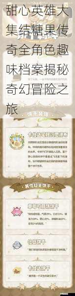 甜心英雄大集结糖果传奇全角色趣味档案揭秘奇幻冒险之旅