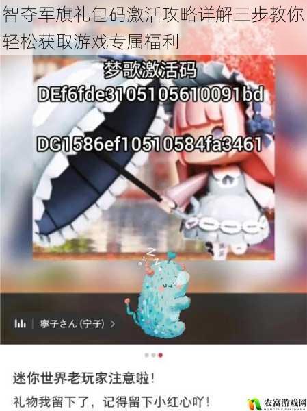 智夺军旗礼包码激活攻略详解三步教你轻松获取游戏专属福利