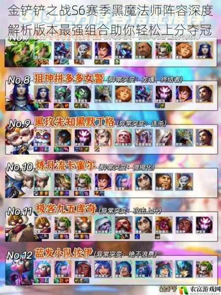 金铲铲之战S6赛季黑魔法师阵容深度解析版本最强组合助你轻松上分夺冠