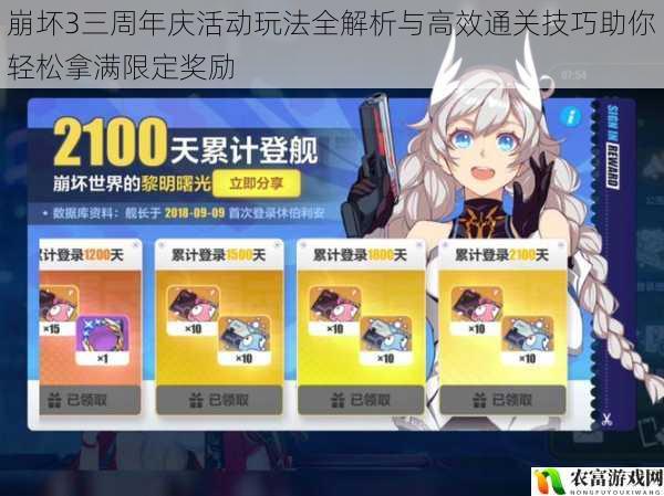 崩坏3三周年庆活动玩法全解析与高效通关技巧助你轻松拿满限定奖励