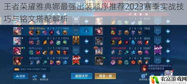 王者荣耀雅典娜最强出装顺序推荐2023赛季实战技巧与铭文搭配解析
