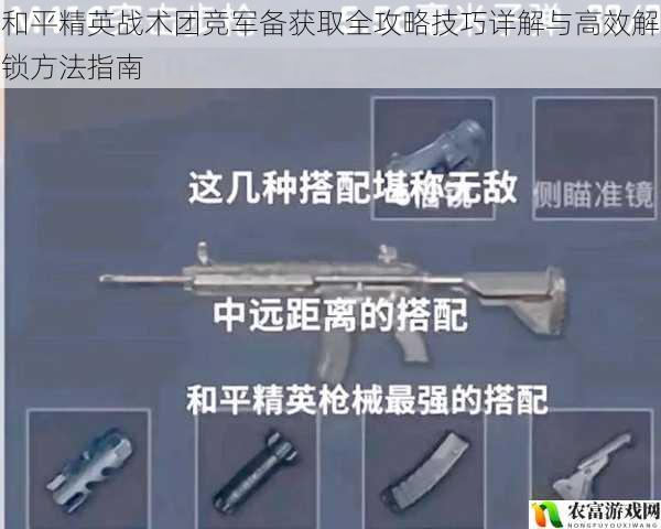 和平精英战术团竞军备获取全攻略技巧详解与高效解锁方法指南