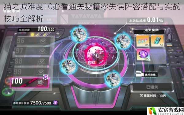 猫之城难度10必看通关秘籍零失误阵容搭配与实战技巧全解析