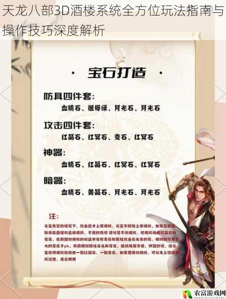 天龙八部3D酒楼系统全方位玩法指南与操作技巧深度解析