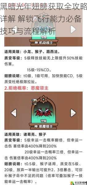 黑暗光年翅膀获取全攻略详解 解锁飞行能力必备技巧与流程解析