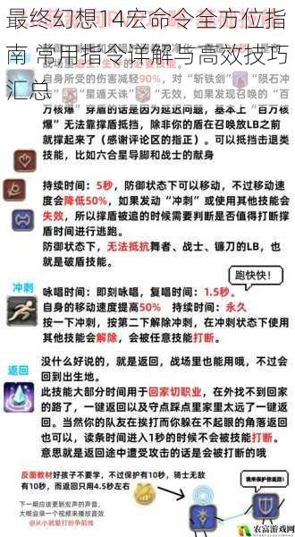 最终幻想14宏命令全方位指南 常用指令详解与高效技巧汇总