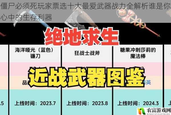 僵尸必须死玩家票选十大最爱武器战力全解析谁是你心中的生存利器