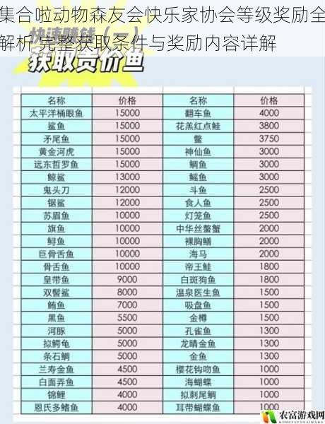 集合啦动物森友会快乐家协会等级奖励全解析 完整获取条件与奖励内容详解