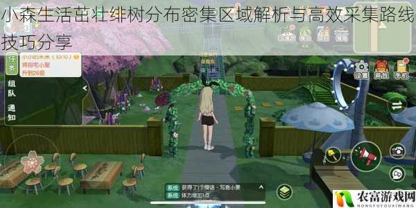 小森生活茁壮绯树分布密集区域解析与高效采集路线技巧分享