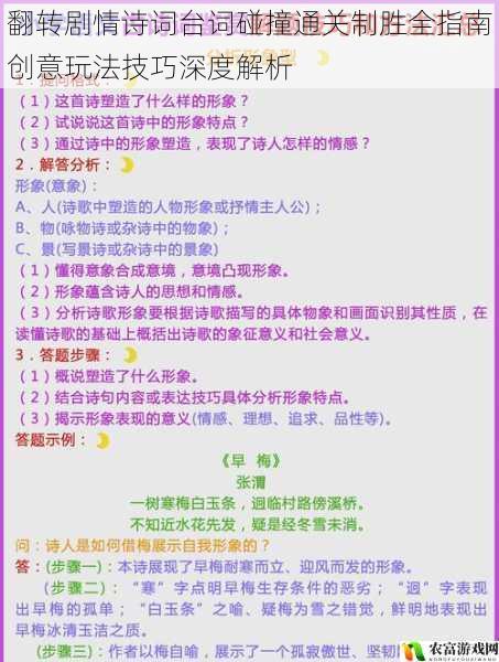 翻转剧情诗词台词碰撞通关制胜全指南创意玩法技巧深度解析