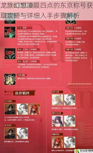 龙族幻想凌晨四点的东京称号获取攻略与详细入手步骤解析