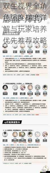 双生视界全角色强度梯度详解与玩家培养优先推荐攻略