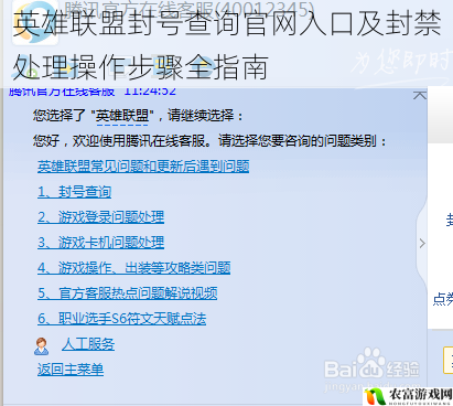英雄联盟封号查询官网入口及封禁处理操作步骤全指南