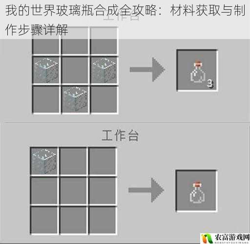 我的世界玻璃瓶合成全攻略:材料获取与制作步骤详解