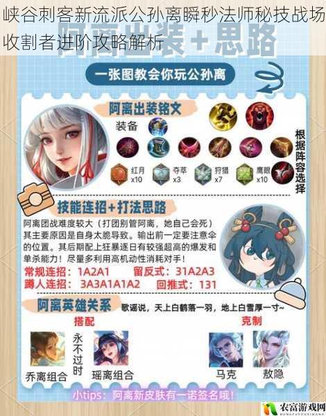 峡谷刺客新流派公孙离瞬秒法师秘技战场收割者进阶攻略解析