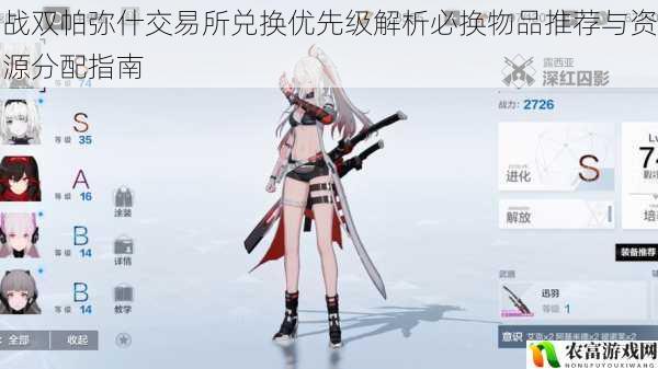 战双帕弥什交易所兑换优先级解析必换物品推荐与资源分配指南