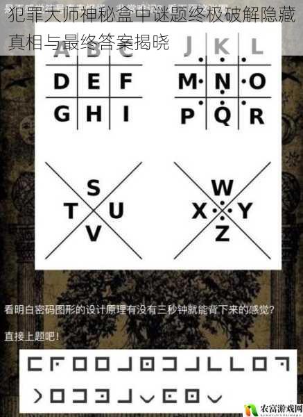 犯罪大师神秘盒中谜题终极破解隐藏真相与最终答案揭晓